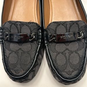 Black Coach loafers 8.5
